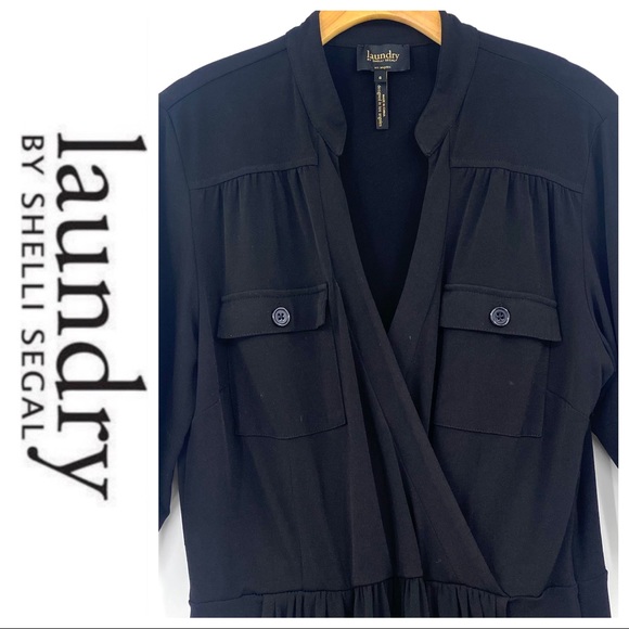 💕SALE💕 Laundy by Shelli Segal Black Dress - Picture 5 of 9